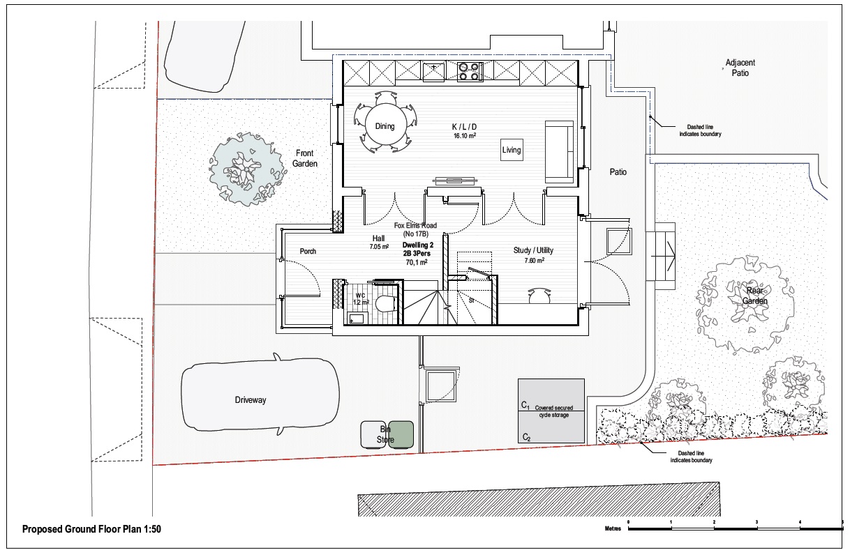 Lot: 20 - END-TERRACE PROPERTY WITH PLANNING FOR TWO-BEDROOM DWELLING -
